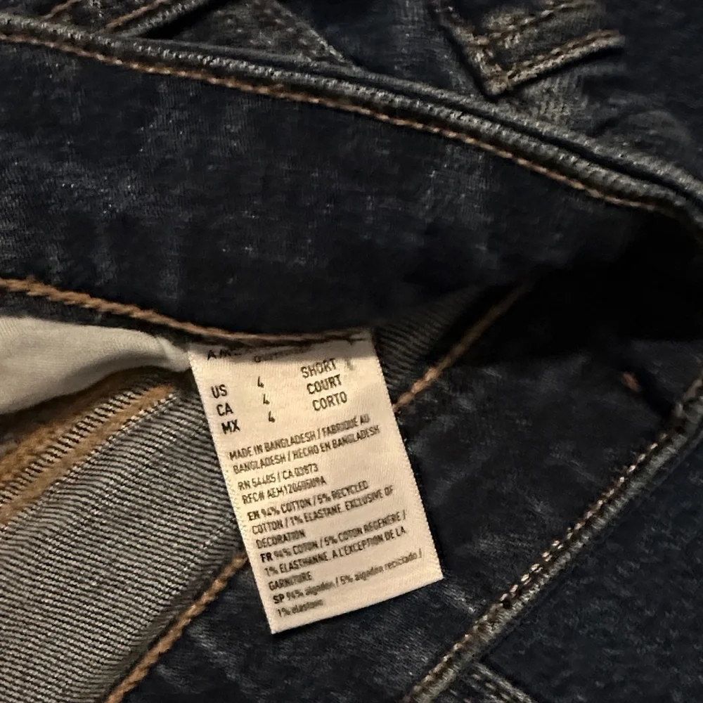 American Eagle Outfitters Dark Indigo Straight Leg Jeans - Picture 3 of 3
